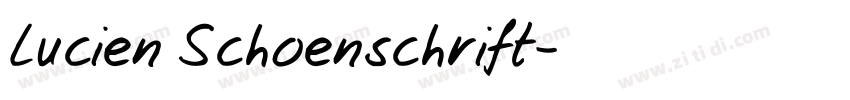Lucien Schoenschrift字体转换
